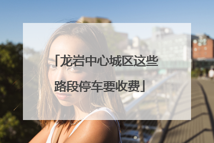 龙岩中心城区这些路段停车要收费
