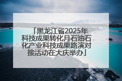 黑龙江省2025年科技成果转化月石油石化产业科技成果路演对接活动在大庆举办
