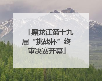 黑龙江第十九届“挑战杯”终审决赛开幕