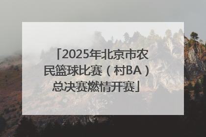 2025年北京市农民篮球比赛（村BA）总决赛燃情开赛