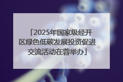 2025年国家级经开区绿色低碳发展投资促进交流活动在蓉举办