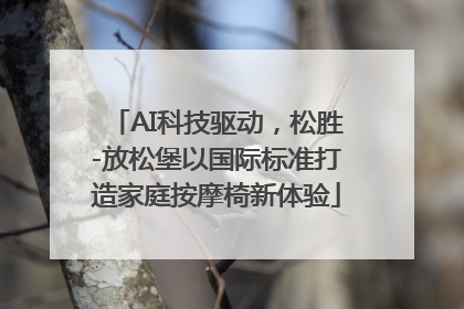 AI科技驱动，松胜-放松堡以国际标准打造家庭按摩椅新体验