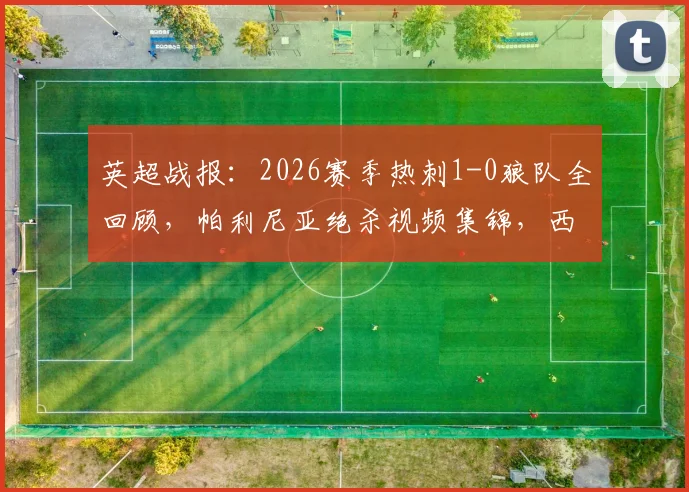 英超战报:2026赛季热刺1-0狼队全回顾,帕利尼亚绝杀视频集锦,西蒙斯索兰克伤退解析